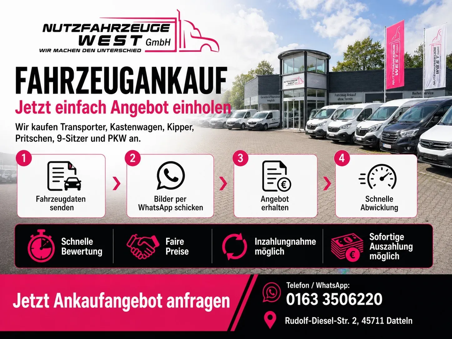 Auto Schlüsselübergabe